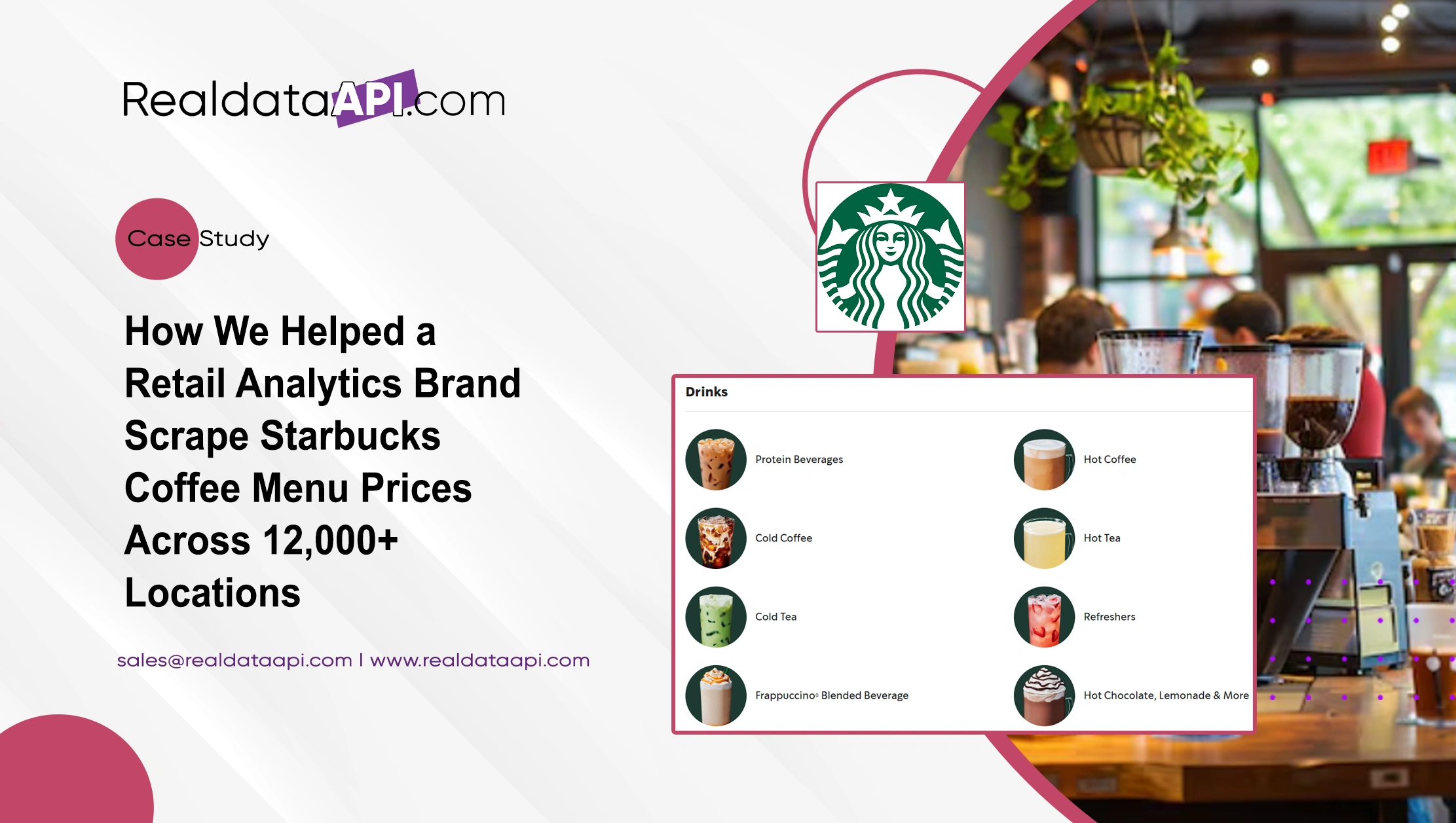 How We Helped a Retail Analytics Brand Scrape Starbucks Coffee Menu Prices Across 12,000+ Locations